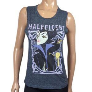 Disney Villains Maleficent Festival Muscle Tank Distressed Graphic Top Size XS